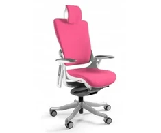 Unique Biuro kėdė Wau 2 BL401 audinys magenta/balta