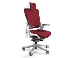 Unique Biuro kėdė Wau 2 BL402 audinys deepred/baltas