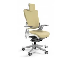 Unique Biuro kėdė Wau 2 BL407 audinys buttercup/baltas
