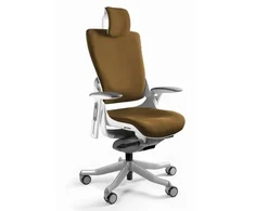 Unique Biuro kėdė Wau 2 BL408 khaki/baltos spalvos audinys