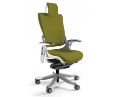 Unique Biuro kėdė Wau 2 BL411 olive/balta audinys