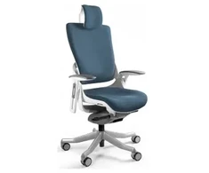 Unique Biuro kėdė Wau 2 BL414 audinys steelblue/baltas