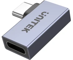 Unitek Adapteris USB-C į USB-C kampinis plokščias 40Gbps