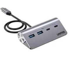 UNITEK ALIUMINIO ŠAKOTUVAS USB-A/C 2X USBA 2X USBC 5GBP