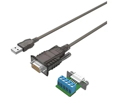 „Unitek“ keitiklis/adapteris USB 2.0 į RS422/RS485 (DB9M) su FTDI lustų rinkiniu, 1,5 m
