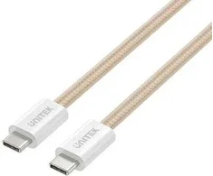 Unitek USB C PD 100W magnetiškai ištraukiamas laidas, smėlio spalvos, 1m