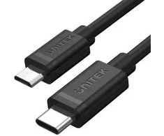 Unitek Y-C473BK USB Type-C į microUSB kabelis 1M