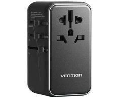 Adapteriai su „Vention“ 100 W įkrovikliu, 1xUSB-A, 3xUSB-C