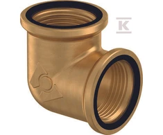 Uponor WIPEX žalvarinė alkūnė PN6 GW1"XGW1"