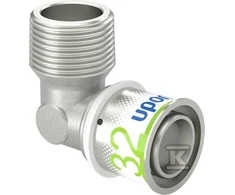 Uponor S-Press PLUS alkūnė su išoriniu sriegiu 32-R1MT