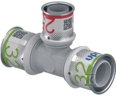 Uponor S-PRESS PLUS TEE RAUDONA PPSU 32-25-32