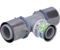 Kan Therm Uponor S-PRESS PLUS TEE Raudonas PPSU 40-32-40