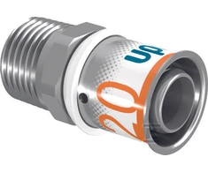Uponor S-Press PLUS jungtis su išoriniu sriegiu. 20-R1/2MT
