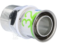 Uponor S-Press PLUS jungtis su išoriniu sriegiu. 32-R1MT