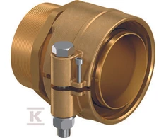 Uponor WIPEX žalvarinė jungtis PN6 125XGW4"