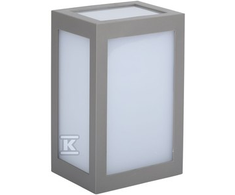 V-tac 12W LED sieninis šviestuvas, pilkas, IP65, 6400K
