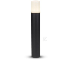 Lauko šviestuvas V-TAC, aliuminis, juodas, apvalus, IP54, GU10, 80x80x500mm