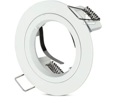GU10 lemputės rėmelis V-TAC, apvalus, baltas, Φ81x34mm