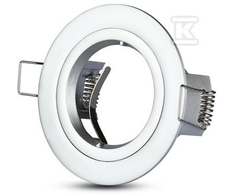 GU10 lemputės rėmelis V-TAC, apvalus, sidabro sp., Φ81x34mm