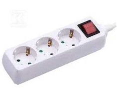 Ilgintuvas 3-vietis V-TAC, su jungikliu, 3G1.5MM2 X 1.5M
