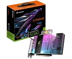Vaizdo plokštė GIGABYTE AORUS GeForce RTX 5080 XTREME WATERFORCE WB 16G NVIDIA 16 GB GDDR7