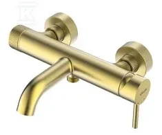 Vonios maišytuvas Laveo 2424860-BAPV / VALVEX / CANNOLI / Baterija WANNOWA ŚCIENNA BEZ NATRYSKU , BRUSHED GOLD /