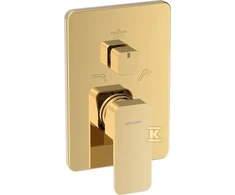Valvex Dušo čiaupas 2455560 BAT. LOFT GOLD SUJUNGTAS SU JUNGIKLIU KERAMIKOS 3 FUNKCIJŲ. VALVEX // BV.2455560