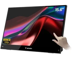 Verbatim Portable 15.6" FHD Touch Monitorius LIGHT Przenośny monitorius Juodas 39,6 cm (15.6") LCD 1920 x 1080 px