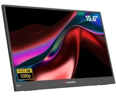 Verbatim Portable 15.6" FHD Monitorius LIGHT Przenośny monitorius Juodas 39,6 cm (15.6") LCD 1920 x 1080 px