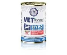 VET RESPONSE Hypoallergenic triušiena – drėgnas ėdalas šunims – 400g