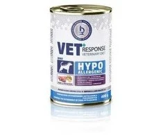 Šunų maistas - Vet Response Hipoalerginė Kiauliena Drėgnas Maistas 400g Be Grūdų