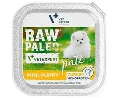 Vetexpert Drėgnas Šunų Maistas - RAW PALEO Mini Puppy kalakutiena 150 g
