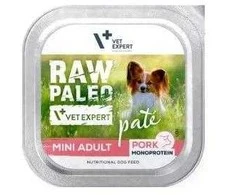 RAW PALEO Pâte Mini Adult Pork – drėgnas ėdalas šunims – 150g