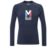 Vyriški marškinėliai MILLET Trilogy Wool Ts Ls M tamsiai mėlyna - XL