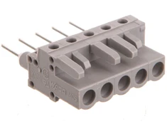 Wago MCS-MIDI Classic lizdas, 5 polių, pilkas, 5 mm žingsnis (232-135/005-000)
