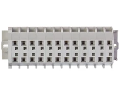 „Wago 262-142“ gnybtų juosta, 12 takelių, 2 laidų, ExeII 4 mm², su tvirtinimo laikikliais, 3,2 mm, šviesiai pilka 262-142