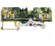Wago 280-837 4 laidų bėgių jungtis 2,5mm2 geltona ir-žalia 280-837