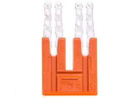 Wago 2 bėgių skersinis oranžinis 282-432 /10vnt/