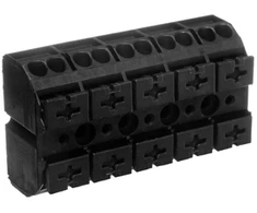 Wago 862-505 5 takelių maitinimo blokas juoda 862-505