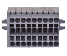 „Wago 869-109“ kompaktiškas gnybtų blokas, 2 laidų, 2,5 mm², 9 takelių, su varžtiniu tvirtinimo rutuliuku 869-109