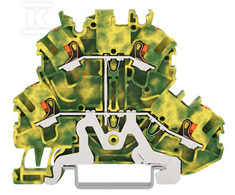 Wago Dviejų pakopų JUNGTIS: PE 2202-2207 Ż/ZI