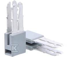 Wago Kryžminis tiltelis izoliuota vardinė srovės jungtis 2.5mm2 pilka - 280-402