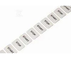 Wago Sagų plokštelės 27x19mm sidabrinės 350 vnt. / rulonas 210-852