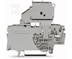 Wago 2-viela jungtis 2.5mm2 saugiklis pilkas 2002 -1611