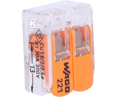 Sujungimo jungtis su svirtimis Wago ZŁ.UNIWER.221-612 2X6MM2, 1 vnt.