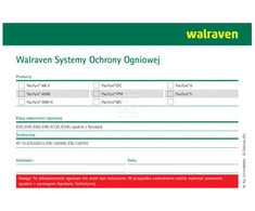 Walraven PACIFYRE PRIEŠGAISRINĖ PLOKŠTELĖ