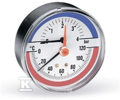 Watts TERMOMANOM.F+R 818,120C,0-4 BAR,1/2" JUMS?