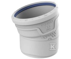 Wavin ELBOW PP-HT AS+ 160/15 SANIT.GRAY