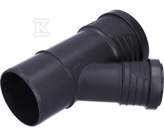 Wavin Reducing Tee 45 ° SiTech + 75 x 50 mm juoda (3067752)