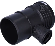 Wavin redukcinis trišakis 87,5° SiTech + 110 x 50 mm juodas (3067778)